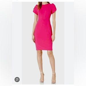 Calvin Klein pink sheath dress
